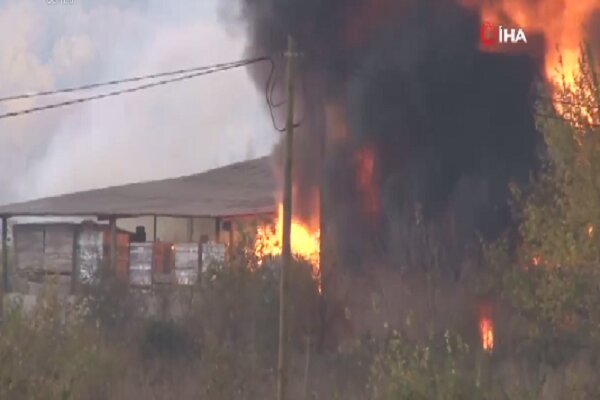 VIDEO: Fire breaks out in Turkey’s Denizli chemical factory